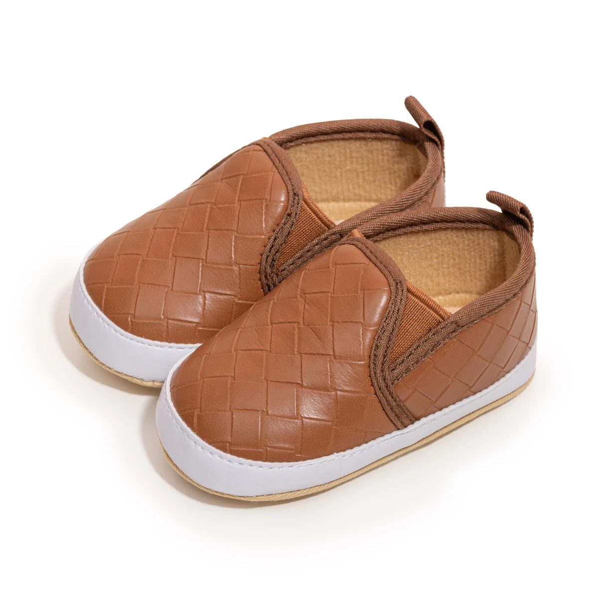 Image of Casual Slip-On Sneakers in brown from Baby Booties Boutique