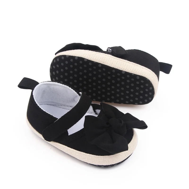 Image of Baby Espadrille Flats in Black from Baby Booties Boutique