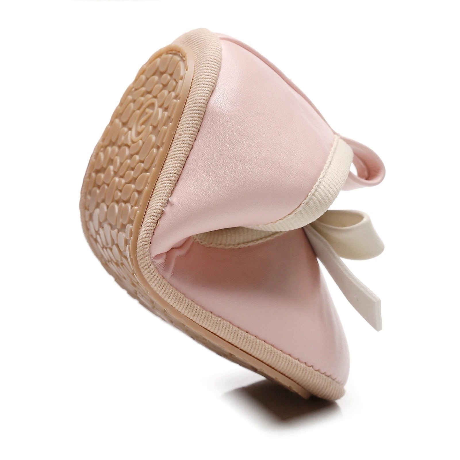 Image of Bow Flats in Pink from Baby Booties Boutique