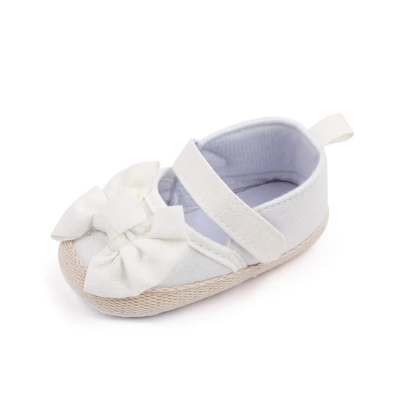 Image of Baby Espadrille Flats in White from Baby Booties Boutique