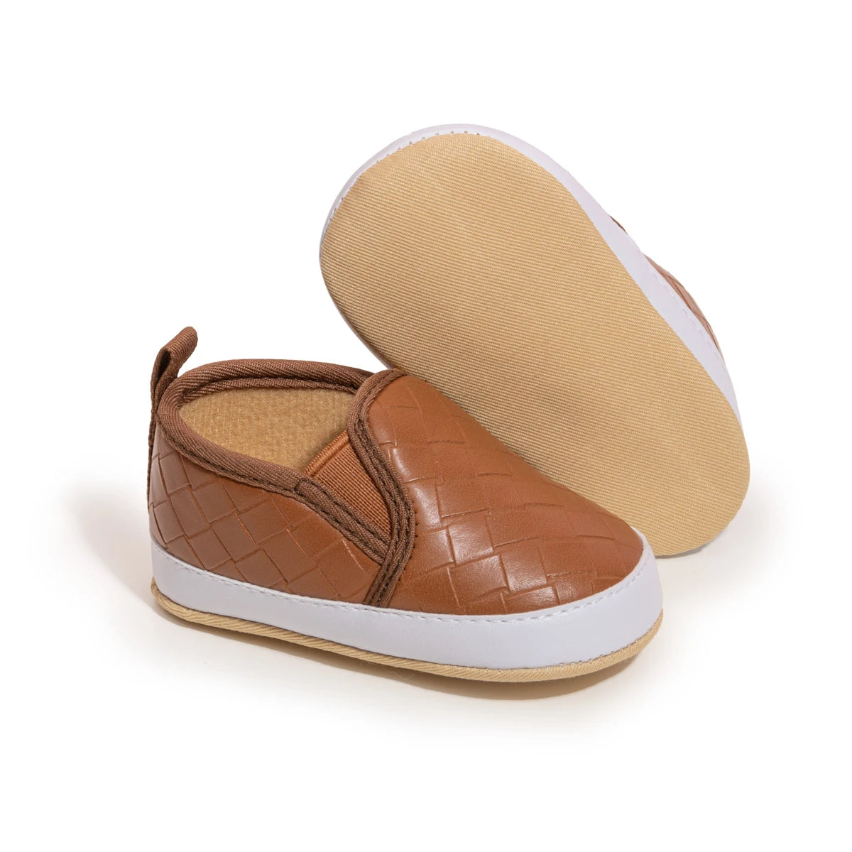 Image of Casual Slip-On Sneakers in brown from Baby Booties Boutique