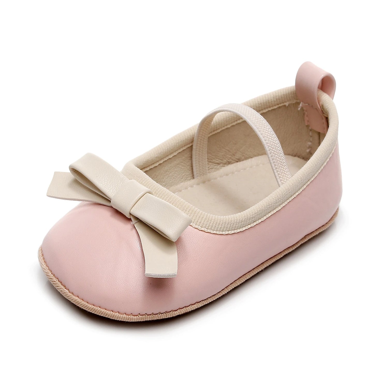 Image of Bow Flats in Pink from Baby Booties Boutique