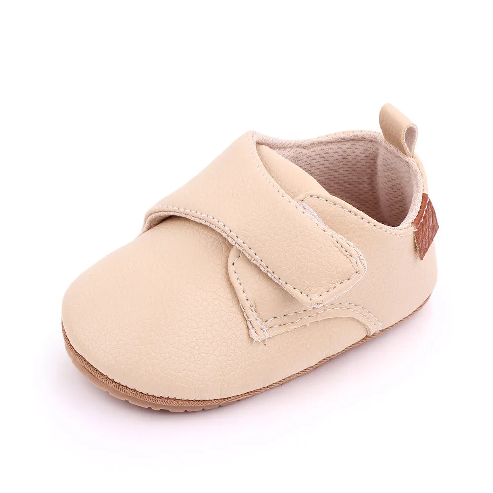 Image of Baby Retro Strapped Slip-On in beige from Baby Booties Boutique