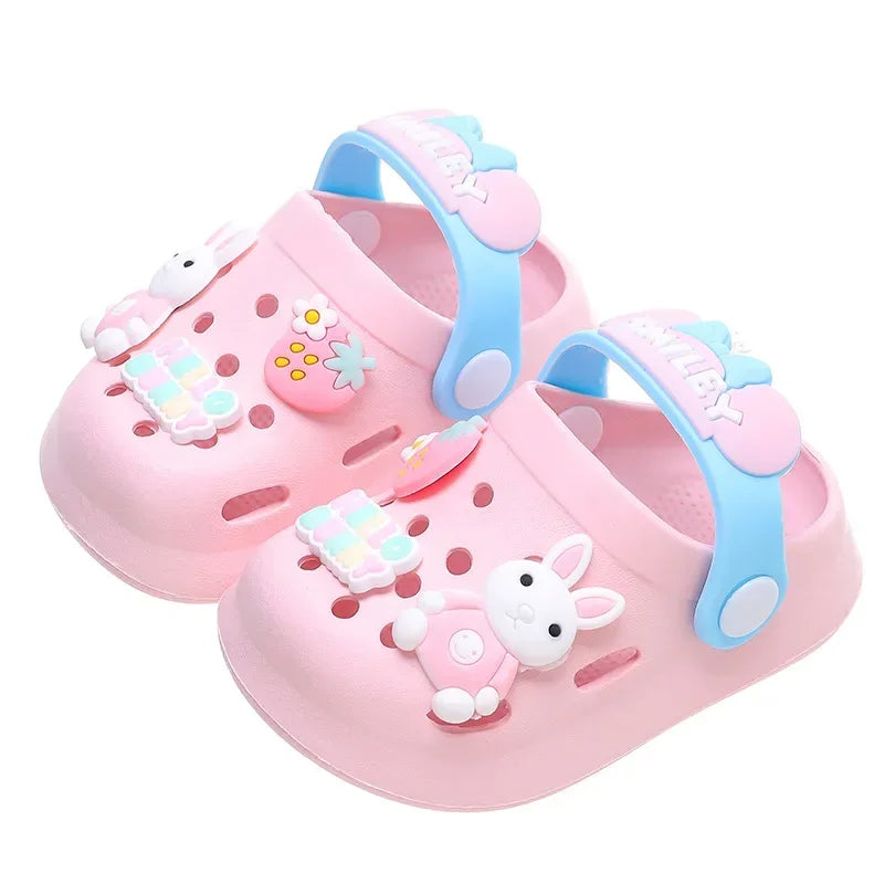 Image of Cartoon Summer Sandals in pink from Baby Booties Boutique