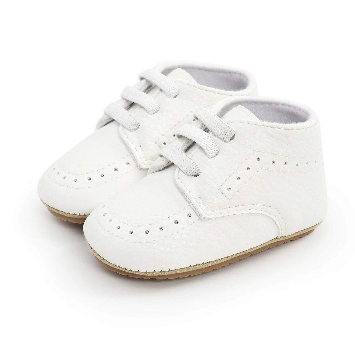 Image of Baby Derby Booties in White from Baby Booties Boutique