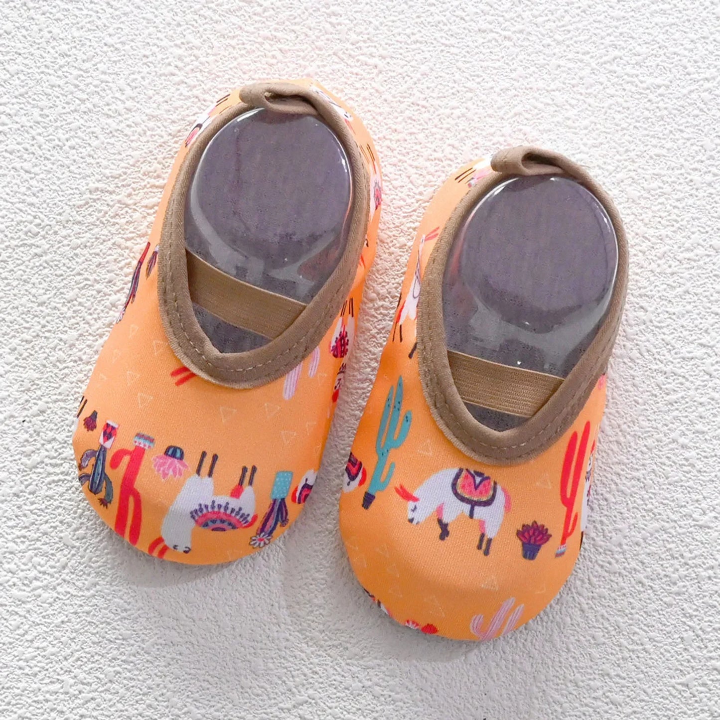 Image of Water Sport Baby Shoes in desert w/ llamas from Baby Booties Boutique