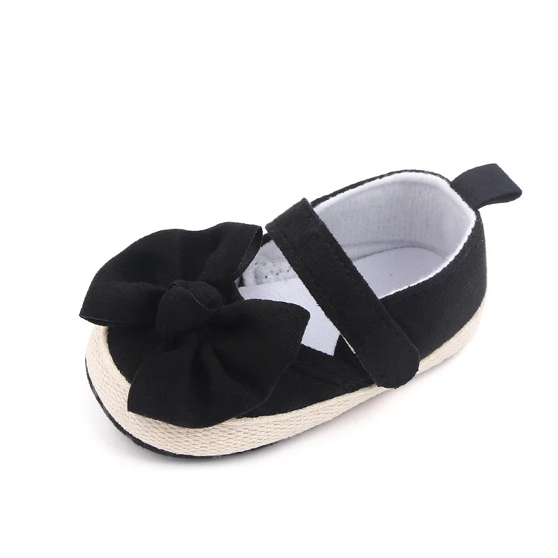 Image of Baby Espadrille Flats in Black from Baby Booties Boutique