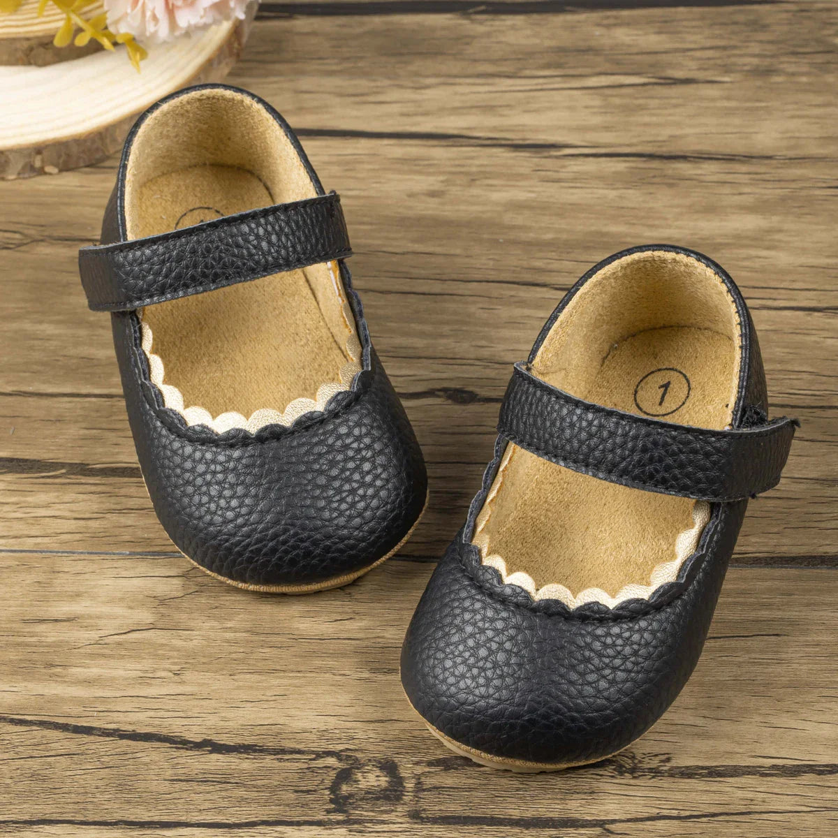 Image of Mary Jane Dress Shoes in black from Baby Booties Boutique