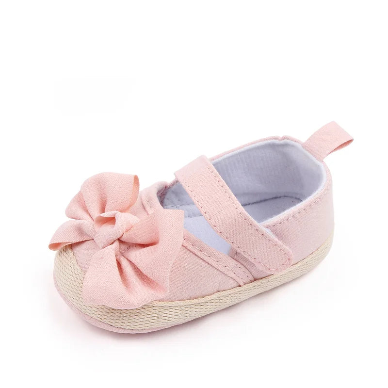 Image of Baby Espadrille Flats in Pink from Baby Booties Boutique