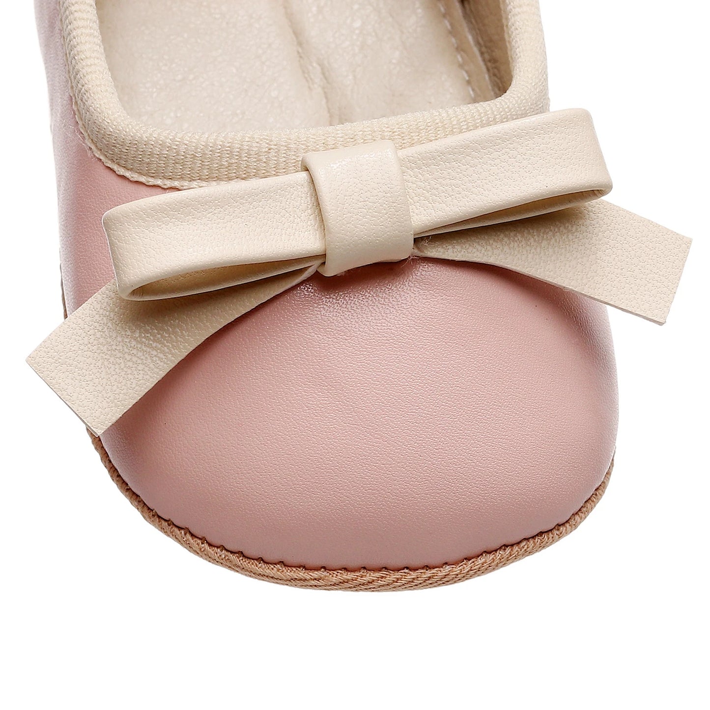 Image of Bow Flats in Pink from Baby Booties Boutique