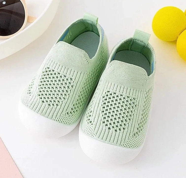 Image of Mesh Breathable Walkers in green from Baby Booties Boutique