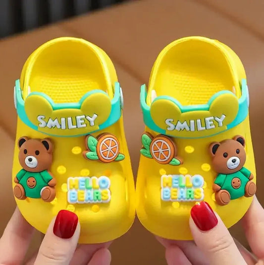 Image of Cartoon Summer Sandals in yellow from Baby Booties Boutique