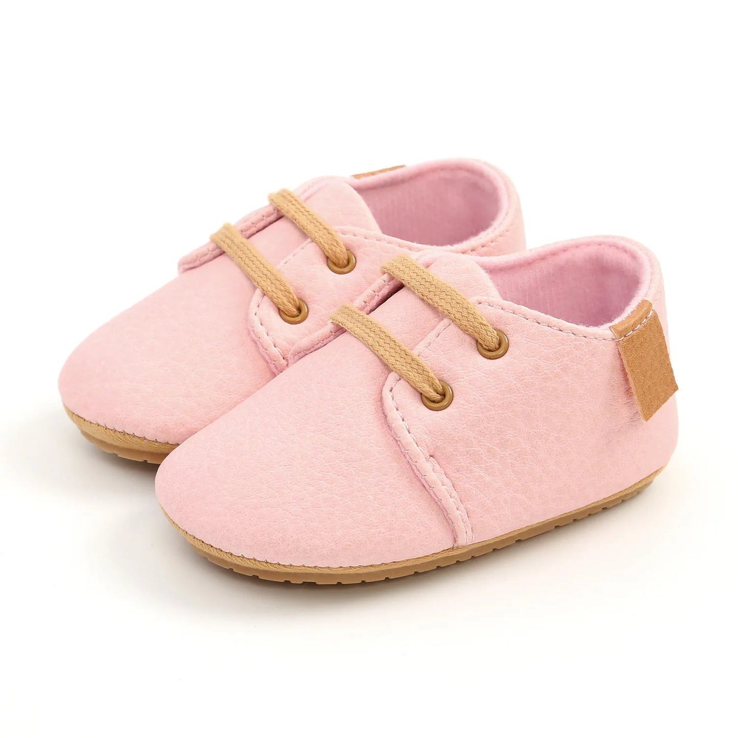 Image of Baby Retro Laced Sneakers in Pink from Baby Booties Boutique