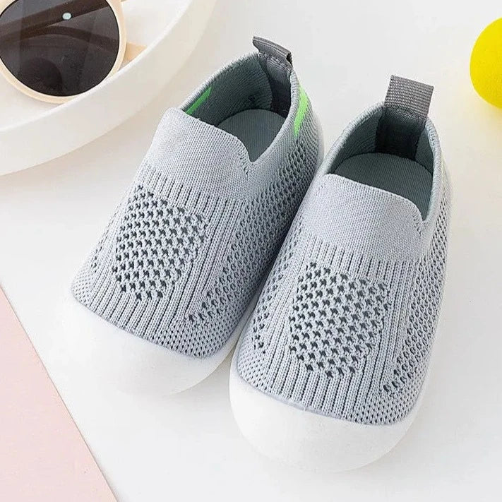 Image of Mesh Breathable Walkers in grey from Baby Booties Boutique